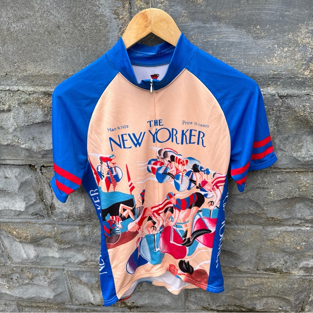 The Retro Image Apparel Womens Medium The New Yorker Zip Up Cycling Jersey